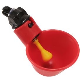 20 Pack Chicken Waterer Automatic Poultry Waterer Chicken Drinker Cups With Mounting Joint For Chicken Poultry (Option: 20Pcs)