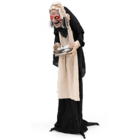 Halloween Standing Greetings Old Lady Decoration (Option: As picture)