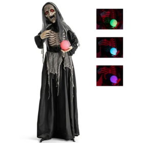 6 Feet Of Halloween Decorations For Witches With Orbs (Option: As picture)