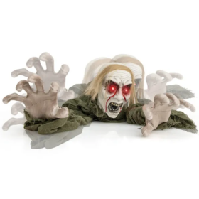 Halloween Zombie Decorations With Sparkling Eyes And Spooky Sounds (Option: As picture)